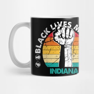 Indiana black lives matter political protest Mug